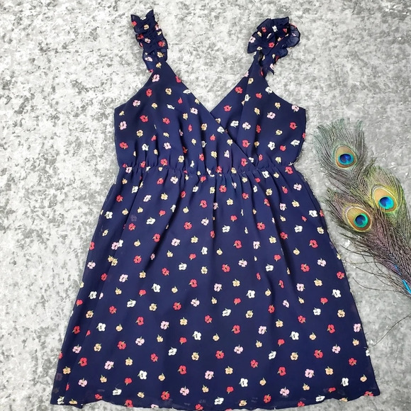 Madewell Ruffle-Strap Confetti Floral Dress - Picture 2 of 7